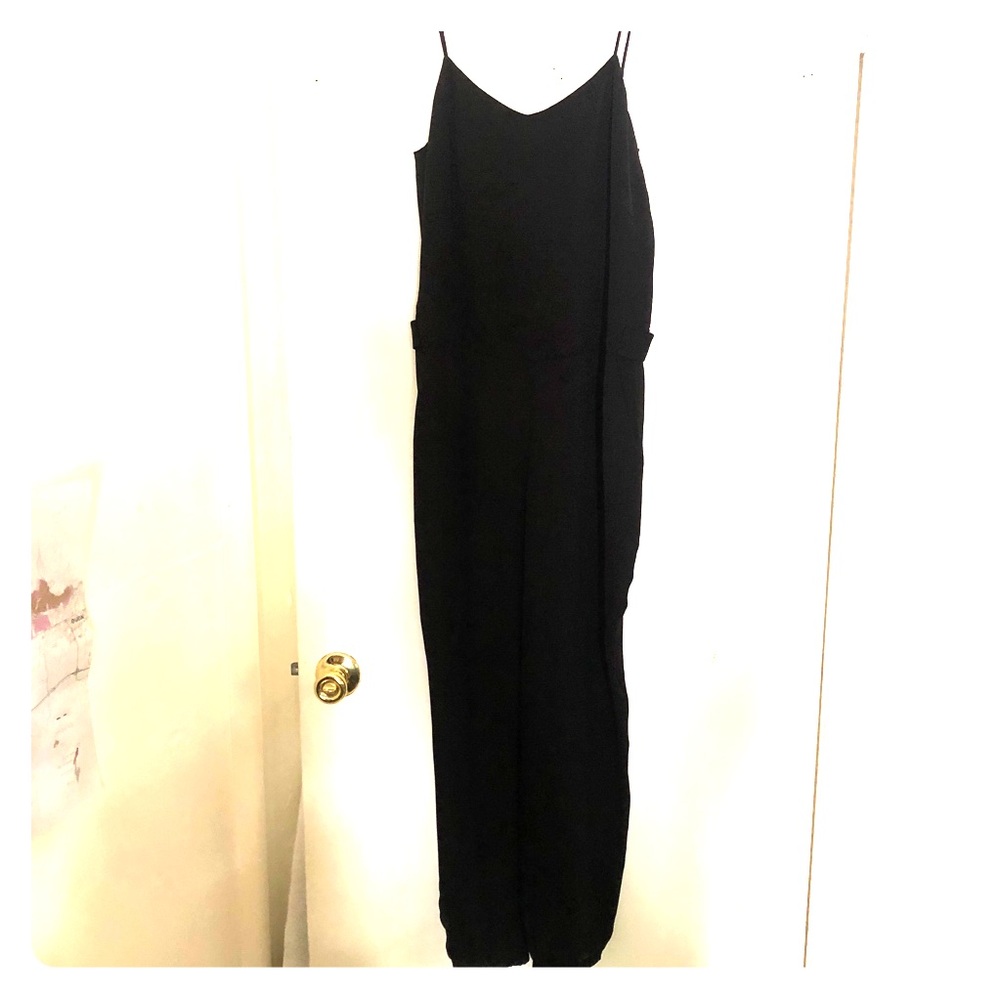 Theory Black Jumpsuit w/ Black Pockets